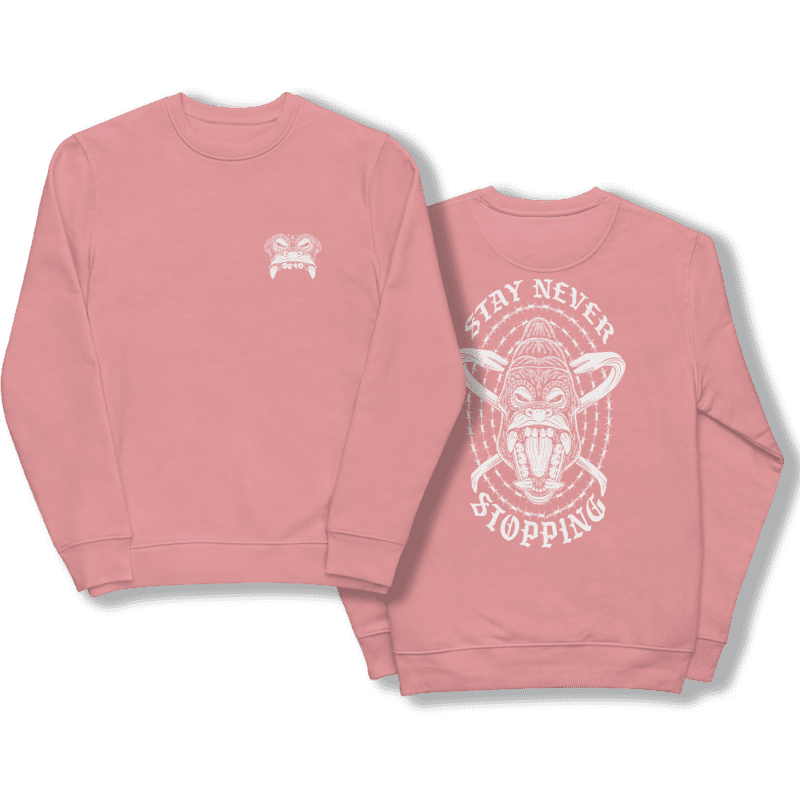DETO BRIXEN SNS ApeMask Pullover Eco Sweater Sweatshirt Unisex Pink
