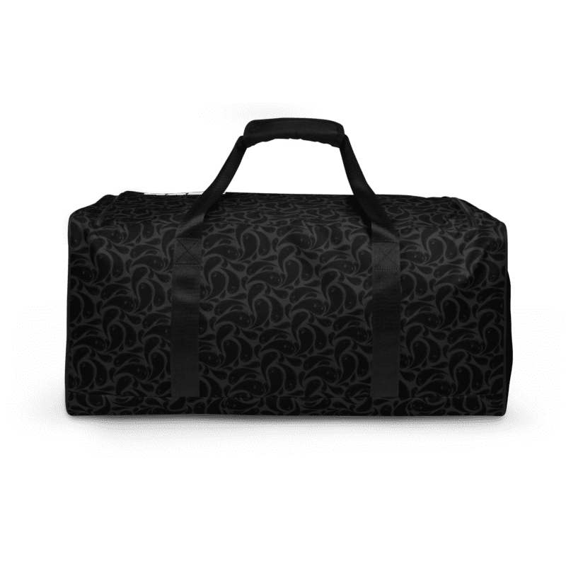 Black BRXN Block Glob Duffle Bag Back
