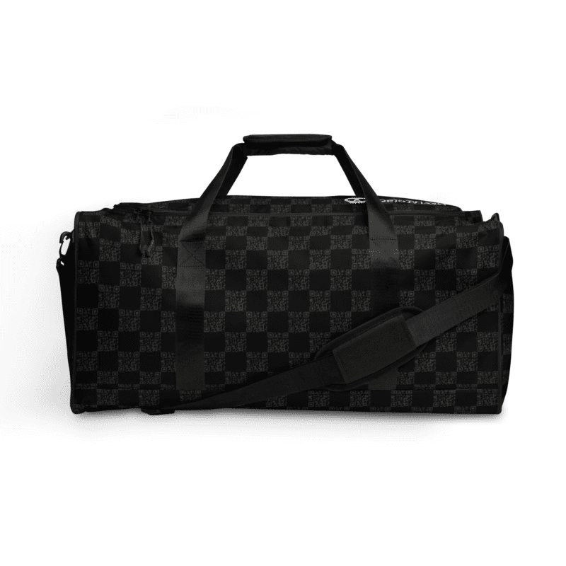DBQR Check Duffle Bag Front