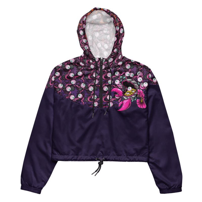 DETO BRIXEN's Clabster Crop Windbreaker Women's Jacket Front