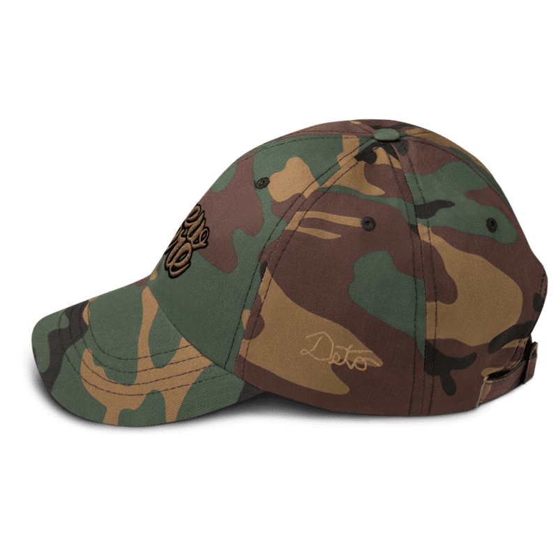 classic dad hat green camo left side 636ee319a7f17