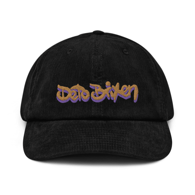 Deto Bixen Corduroy Hat Black Front Image