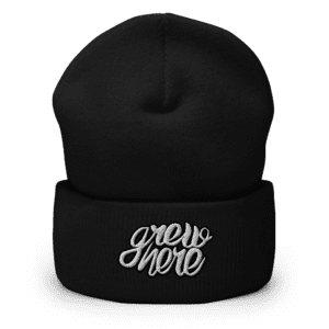 Cuffed Beanie Black Front Image