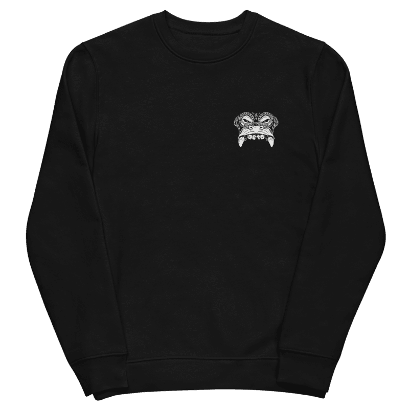 Unisex Eco Sweatshirt Black Front Image