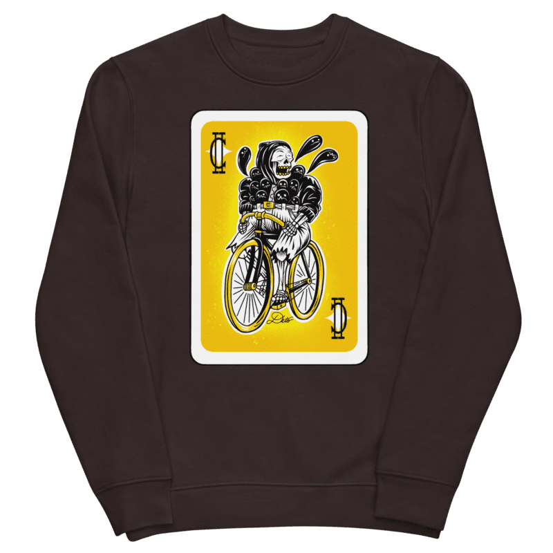Unisex Doubtcycle Crewneck Sweater Front