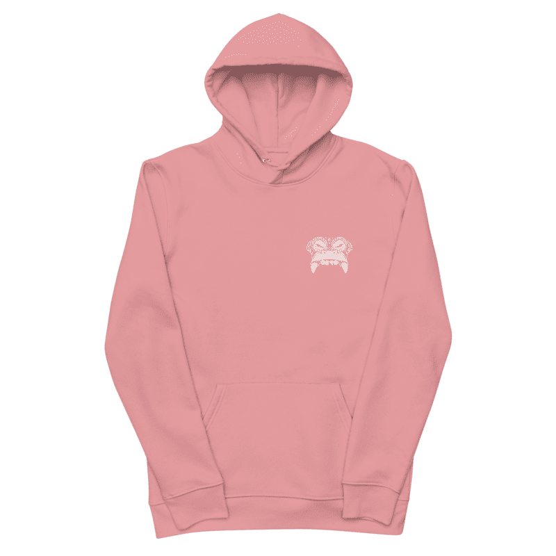 Canyon Pink SNS Apemask Eco Hoodie Front