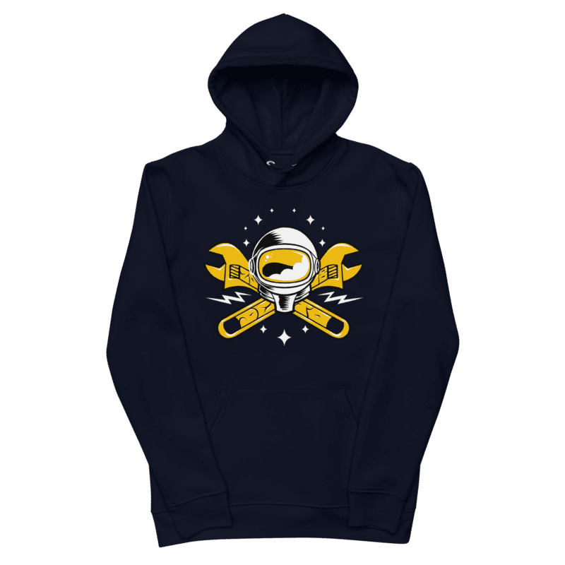 Unisex Eco Hoodie French Navy Front Image