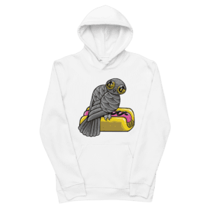 Unisex Essential Eco Hoodie White Front Image