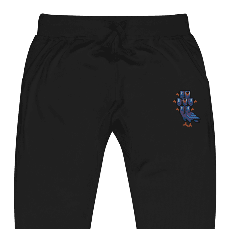 Black Unisex Digipigi Fleece Sweatpants