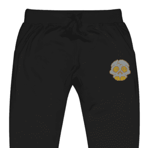 Unisex Fleece Sweatpants Black Color Image