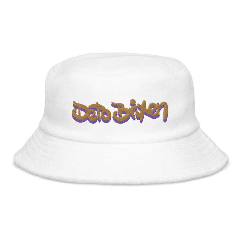 DETO BRIXEN DB Raised Terry Bucket Hat Unisex White